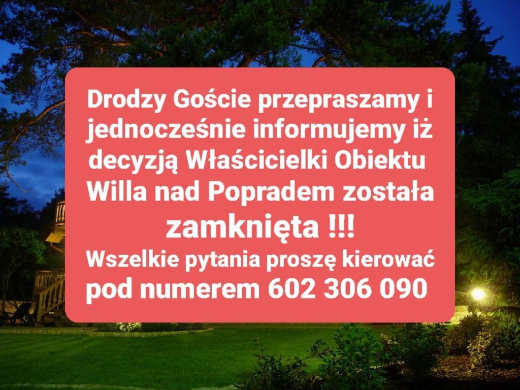 Bed and Breakfast Willa Nad Popradem Piwniczna-Zdroj Exteriér fotografie
